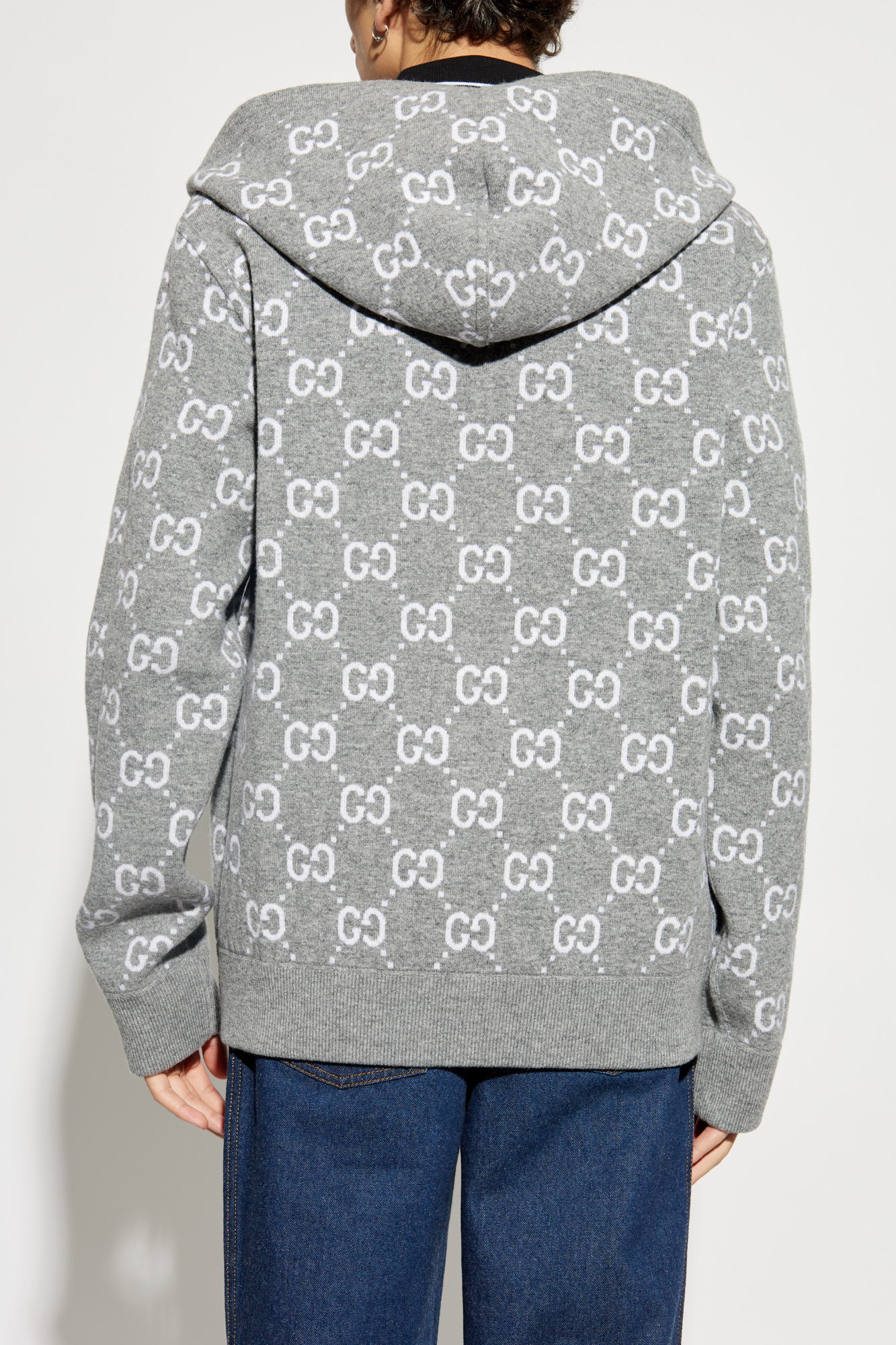 Grey Reversible sweatshirt Gucci - Gucci Eyewear GG rectangular